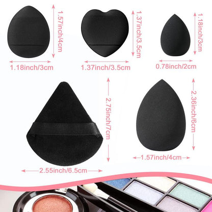 Makeup Sponge Set, 18pcs/set Versatile Soft Makeup Sponges & Puffs for Liquid Foundation, Loose Powder, Makeup Tools for Blending & Facial Detailing