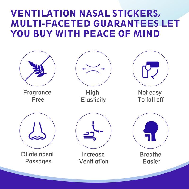 Nasal Strips for Relieving Nasal, 120pcs/box Elastic Breathable Nasal Strip for Reducing Snoring & Improving Sleep Congestion, Easy Sleeping, Nasal Care Supplies for Daily Use