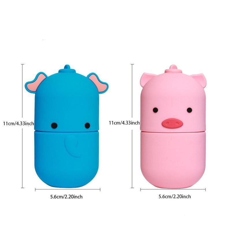 Silicone Face Ice Tray (1 Piece), Cute Cartoon Animal Shaped Ice Roller, Ice Roller For Face, Eyes & Joints