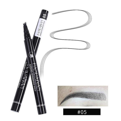 4-claw Waterproof Long Lasting Eyebrow Pen, 3 Counts/set Eyebrow Tint Eye Brow Styling Brush, Eye Brow Shading & Filling Pen, Makeup Tool for Women