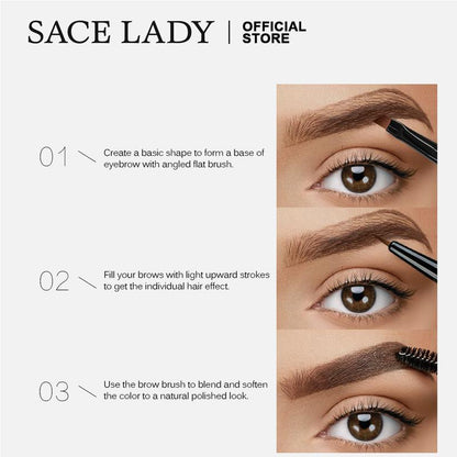 SACE LADY Long Lasting Eyebrow Gel Waterproof Pigemented Tinted Eye Brow Cream Makeup Kit