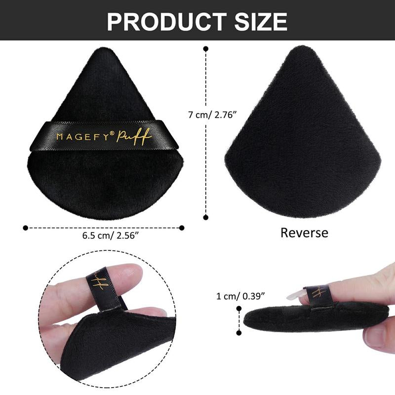 5pcs Triangle Powder Puff, Dry and Wet Use Makeup Puff for Makeup Blending & Facial Detailing, Great for Liquid Foundation, Concealer, Loose Powder