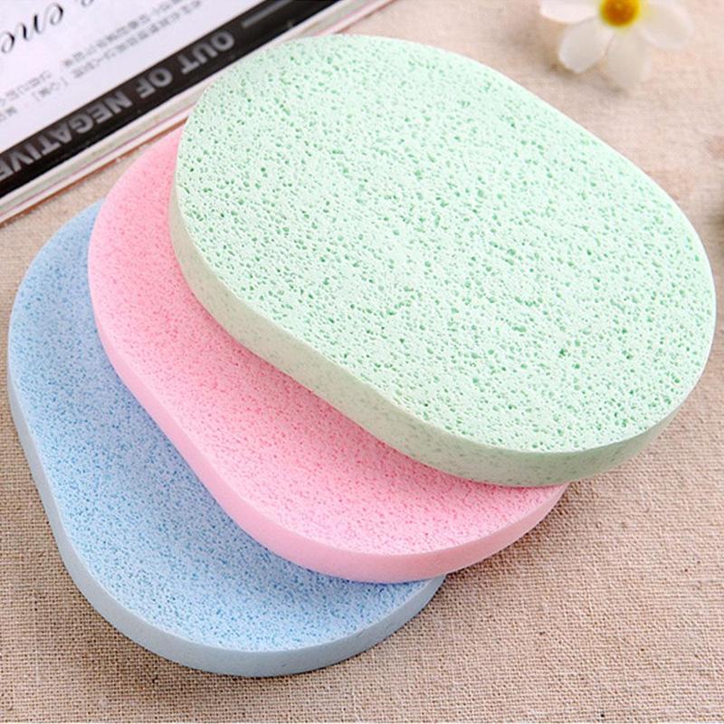 Random Color Thicken Soft Facial Cleaning Sponge, 1 Count Reusable Makeup Remover Facial Cleaning Puffs, Face Washing and Skin Cleansing Pads, Facial Skin Care Puff