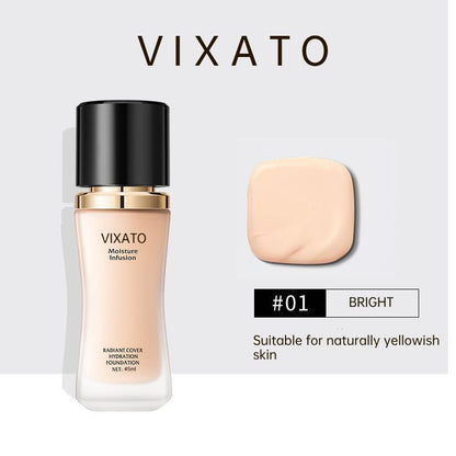 VIXATO oil-control moisturizing foundation sunscreen BB cream, blur blemish concealer, sweat-proof, moisture-proof, and will not clog pores, natural and long-lasting moisturizing concealer hydrating makeup, flawless primer moisturizing concealer BB cream