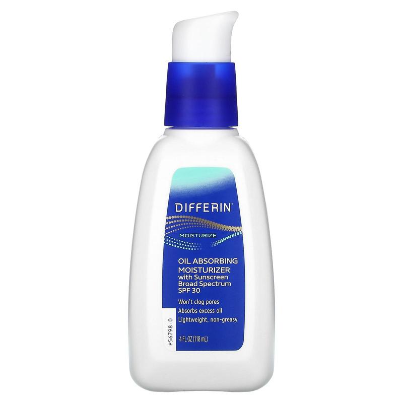 Differin Oil Absorbing Moisturizer with Sunscreen, SPF 30, 4 fl oz (118 ml)