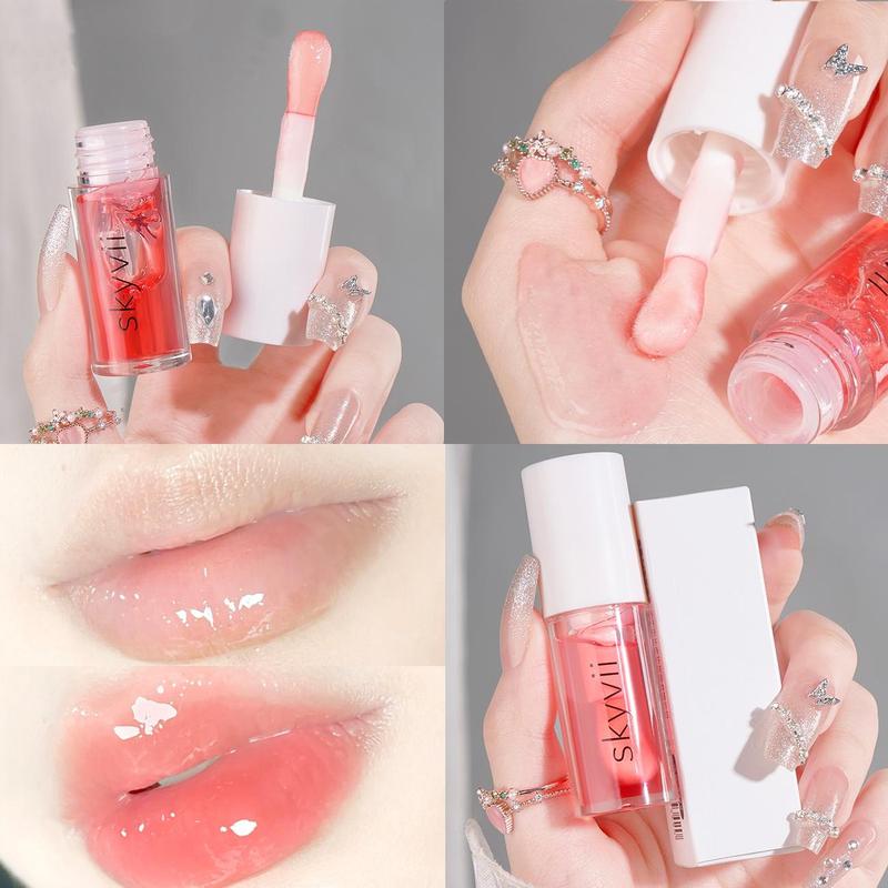 Juicy Moisturizing Lip Oil, Long Lasting Anti-cracking Lip Gloss, Glossy Lip Glaze Stick, Plumping Lip Oil Lip Stick for All Occasions Makeup, Elegant?Hydrating?Daily Lip?Moisturizers, Lip Products