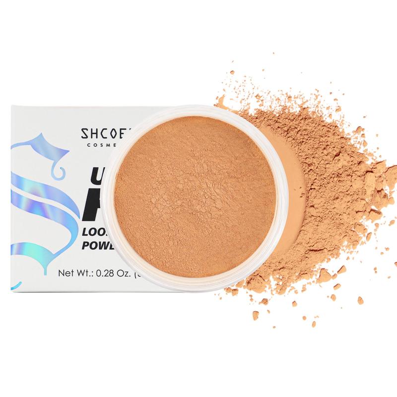 Loose Setting Powder with Soft Sponge, 1 Count?Oil Control Compact Powder, Long Lasting Poreless Face Powder Makeup & Finishing Powder for All Skins