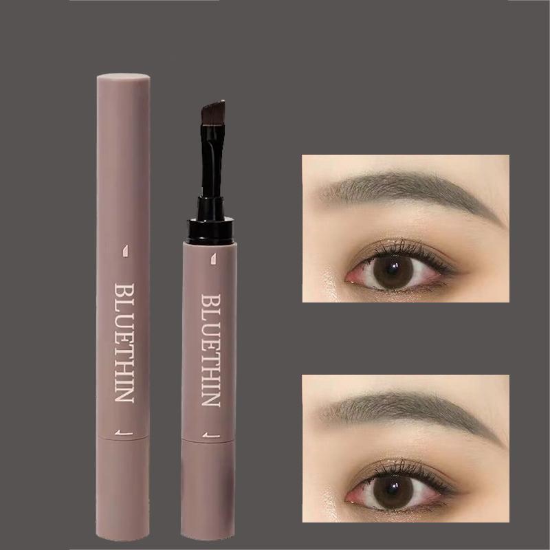 2 in 1 Eyebrow Cream With Brush, 1 Count Waterproof Anti Smudge Eyebrow Pencil, Eyebrow Cream With Brush, Waterproof Long Lasting Eyebrow Pencil, Eyebrow Makeup Tool For Daily Use