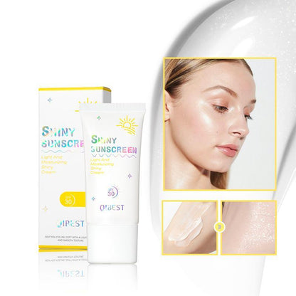 2 in 1 Glitter Sunscreen, Long Lasting Moisturizing Sunscreen, Beauty & Personal Care Sunscreen