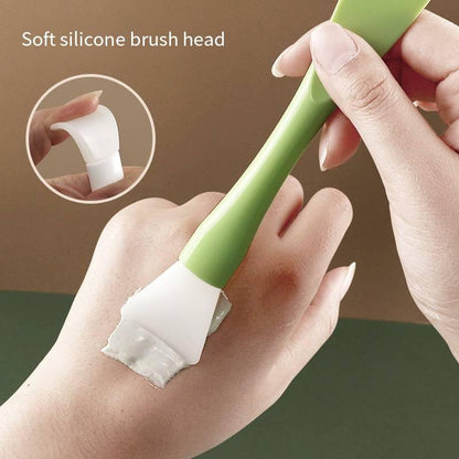 1 Piece Silicone Face Mask Brush, Double-ended Face Mask Applicator, Multifunctional Mask Brush For Clay Mask, Body Lotion, Essence