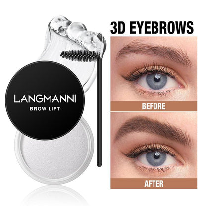 Long Lasting Eyebrow Gel, 1 Box Waterproof Eyebrow Setting Cream, Eyebrow Makeup Tool for Women