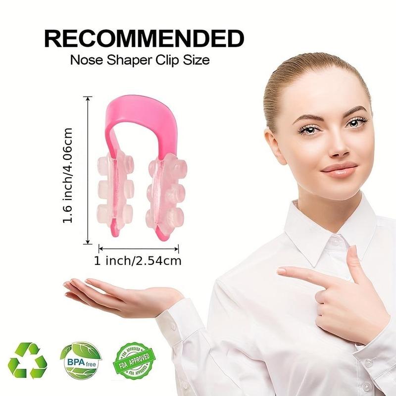 Nose Shaper, Soft Silicone Nose Straightener, Mini Nose Clip For Wide Nose