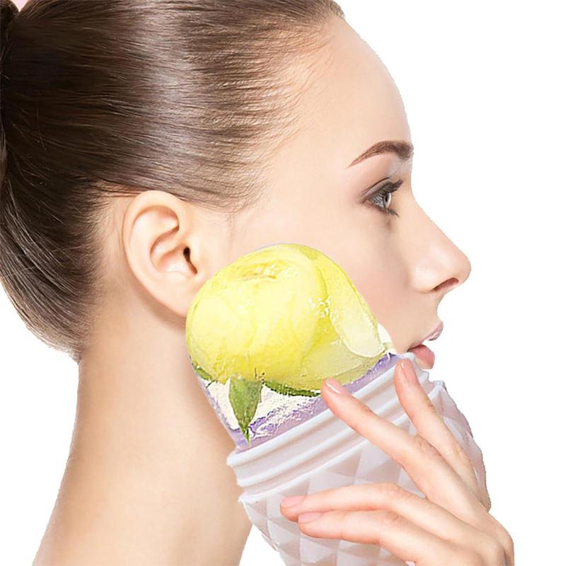 Pineapple Shaped Ice Face Roller, Facial Mold Cube Ice Rollers for Face & Eye, Ice Mold Ice Compress Skin Care Tool for Women, , Facial Contour Massager