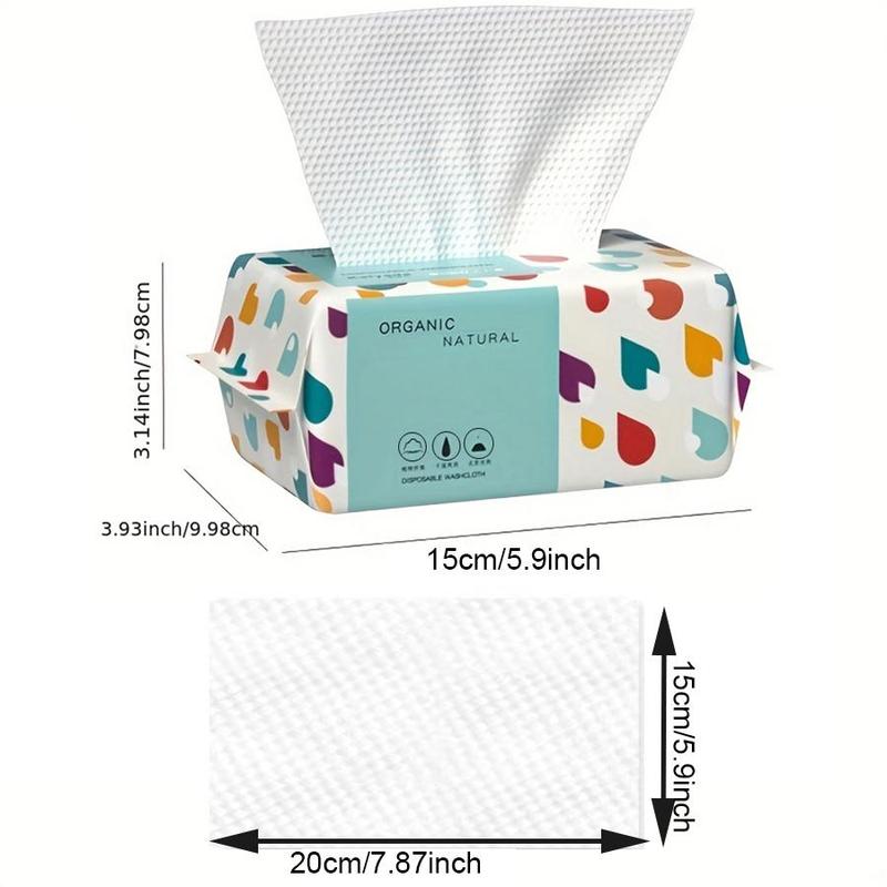 Disposable Face Towel, 100pcs/pack Soft Multi-purpose Makeup Remover Disposable Face Towel, Disposable Face Cleaning Towel for Home Outdoor Travel