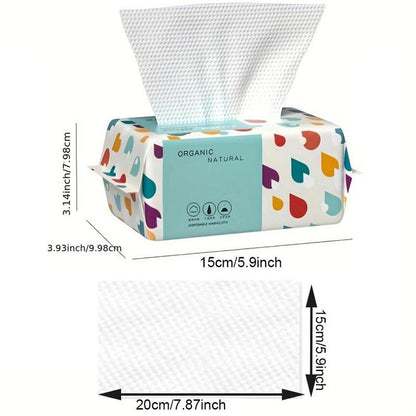 Disposable Face Towel, 100pcs/pack Soft Multi-purpose Makeup Remover Disposable Face Towel, Disposable Face Cleaning Towel for Home Outdoor Travel