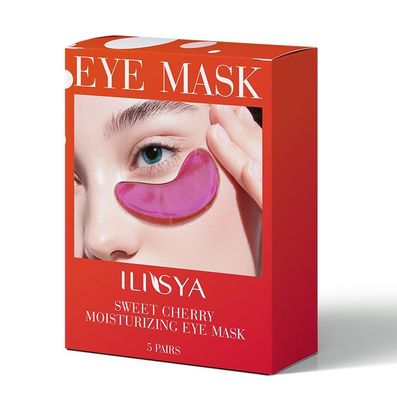 Cherry Eye Mask, 5 Pairs Moisturizing Eye Mask, Eye Care Mask, Hydrating Eye Mask, Improving Dry Lines and Fine Lines, Making the Eye Skin Hydrated and Moisturized