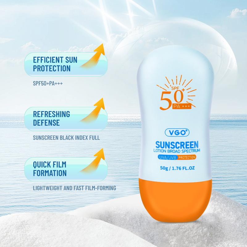 VGO Sunscreen  suitable for all skin types, especially sensitive skin,comfortable skin repair, moisturizing and sunscreen essence, non sticky and non waterproof,sunscreen can prevent sunburn and sunburn Mild Nourishing Uv