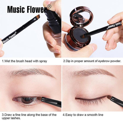 2 in 1 Eyeliner And Brow Powder (1 Piece), Long-lasting Eyebrow Powder & Eyeliner With Brush, Makeup Tool & Makeup Product