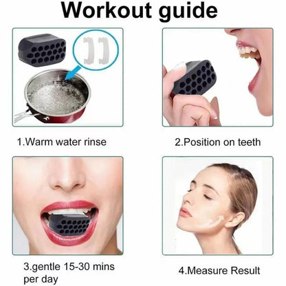 Portable Mini Jaw Exercise Tool, 3pcs Comfort Chin Trainer, Multicolor Jaw Line Trainer, Fitness Facial Exerciser, Silicone Facial Trainer for Men & Women