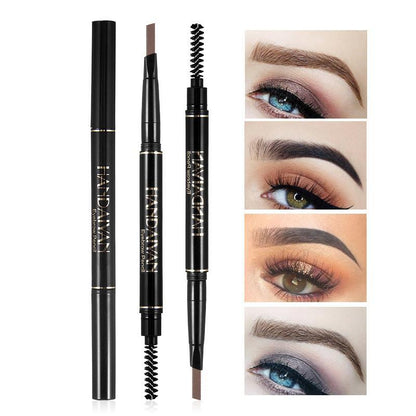 2 in 1 Eyebrow Pencil & Eyebrow Brush, 1 Count Double-headed High Pigmented Eyebrow Pencil, Eye Makeup Products for Women and Girls