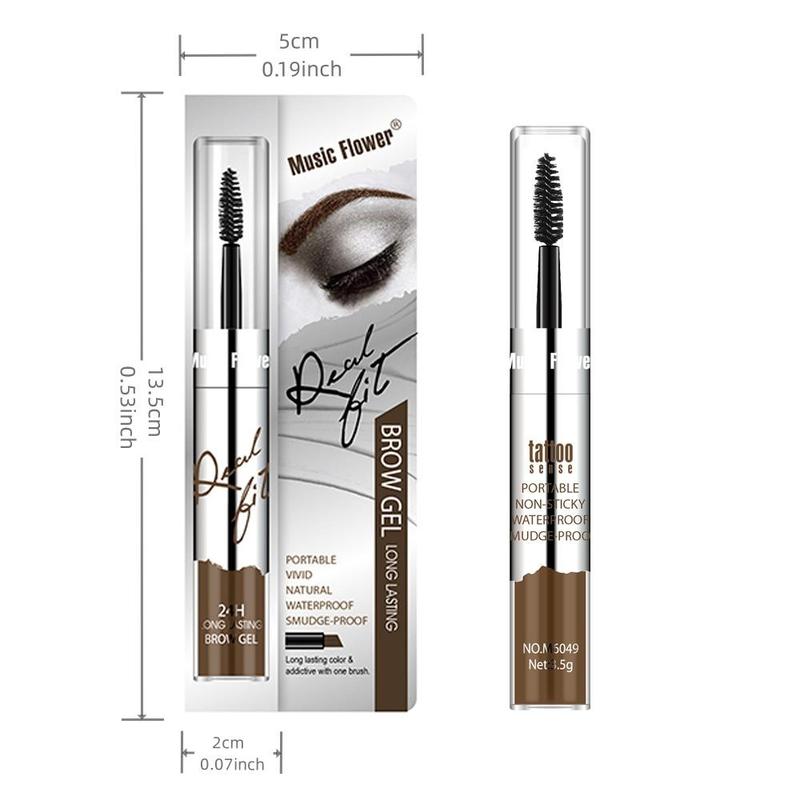 Waterproof Long Lasting Eyebrow Gel, 1 Count Eye Brow Styling Makeup Products For Women