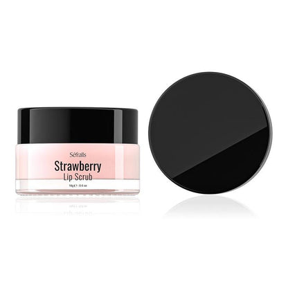 Strawberry & Lemon Moisturizing Lip Scrub, 2pcs/set Gentle Exfoliating & Nourishing Lip Scrub for Women & Girls Gift