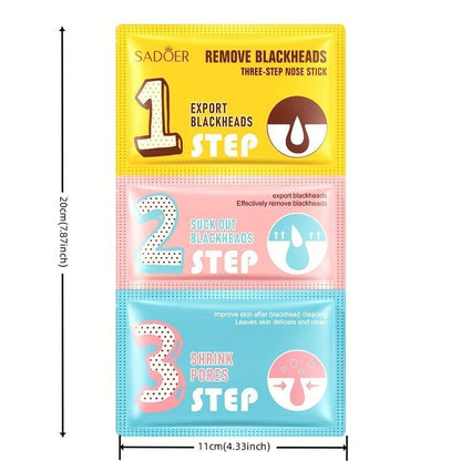 Blackhead Remover Nose Strips, 1 Count Nose Pads, Face Pores Purifying Stickers, Oily Skin Cleaning Stick