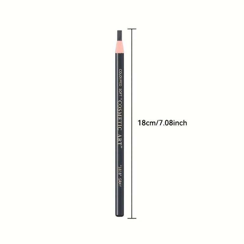 Long Lasting Eyebrow Pencil, 1 Count Natural Look Smudge Proof Eyebrow Pencil, Brow Styling Brush, Sweat Proof High Pigmented Brow Shading & Filling Pencil