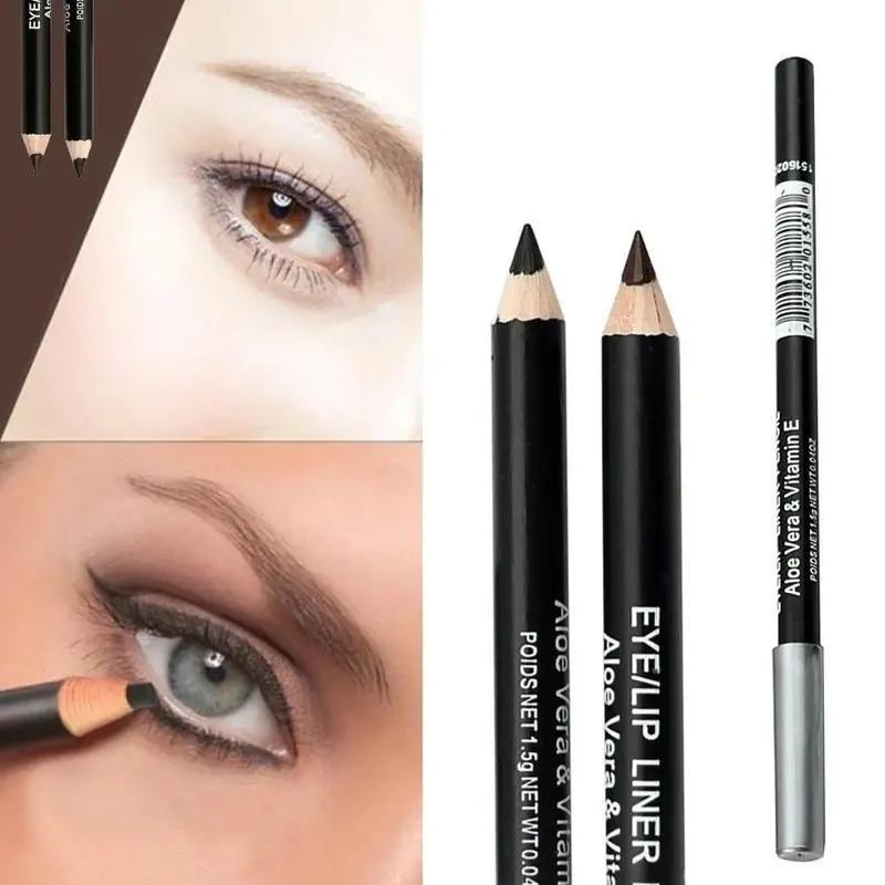 Makeup Eyebrow Pencil, 1 Count Smudge Proof Brow Shading and Filling Eyebrow Tint Pencil, Long Lasting Eye Brow Styling Pen, Dual Use for Eyeliner Make Up