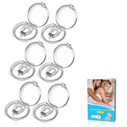 Silicone?Snoring Nose Clips, 6pcs/set Portable Anti Snoring Devices, For All Nose Shapes