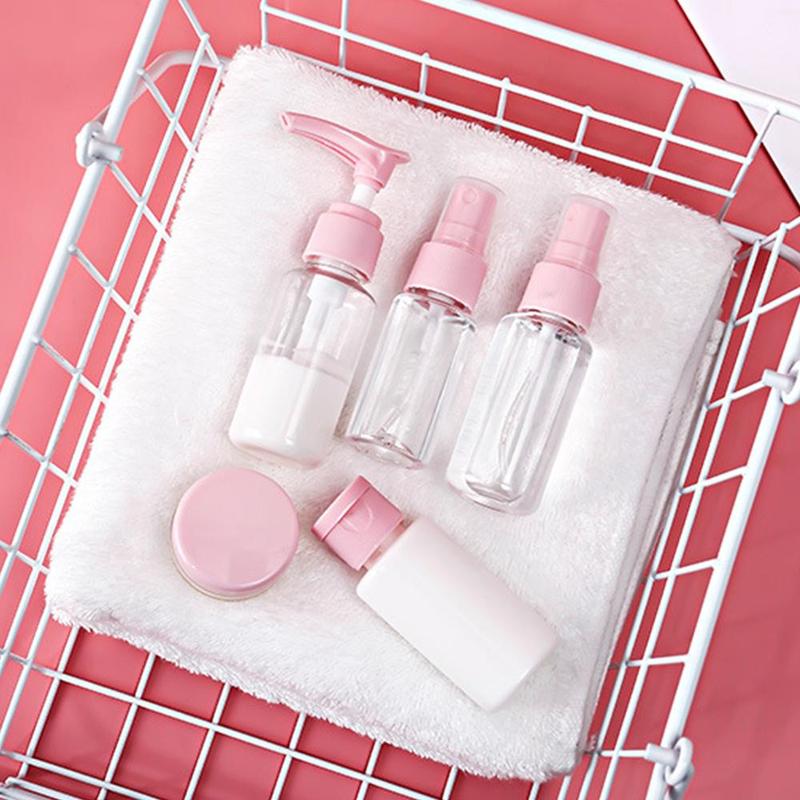 Travel Bottle Set, 9pcs/set Portable Cosmetic Dispensing Bottle, Empty Spray Bottle, Skincare Tools