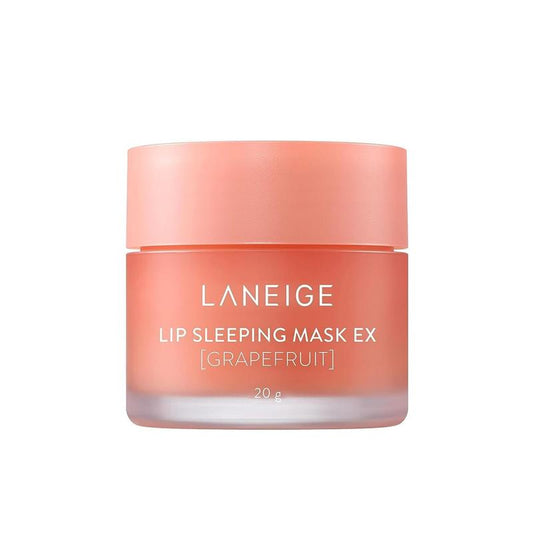 LANEIGE Lip Sleeping Mask - Grapefruit: Nourish & Hydrate with Vitamin C, Antioxidants, 20 g | 0.7 oz. Moisture Skincare Lip Mask Berry Coconut Smooth Evening Shea Wipe Moisturizer