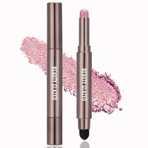 Long-lasting waterproof 10-color eye shadow stick, shimmer pearl eye shadow pen crayon eye brightening stick, one-step lazy eye makeup Eyeshadow Blend Friend Gift