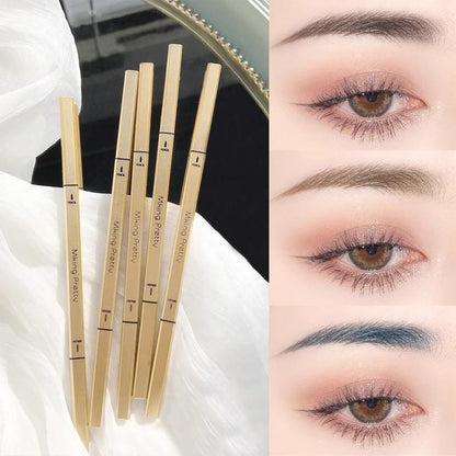 Double-Sided Waterproof Eyebrow Pencil, 1 Count Brow Styling Brush Pencil, Dual-Ended Brow Shading & Filling Pencil, Makeup Tool