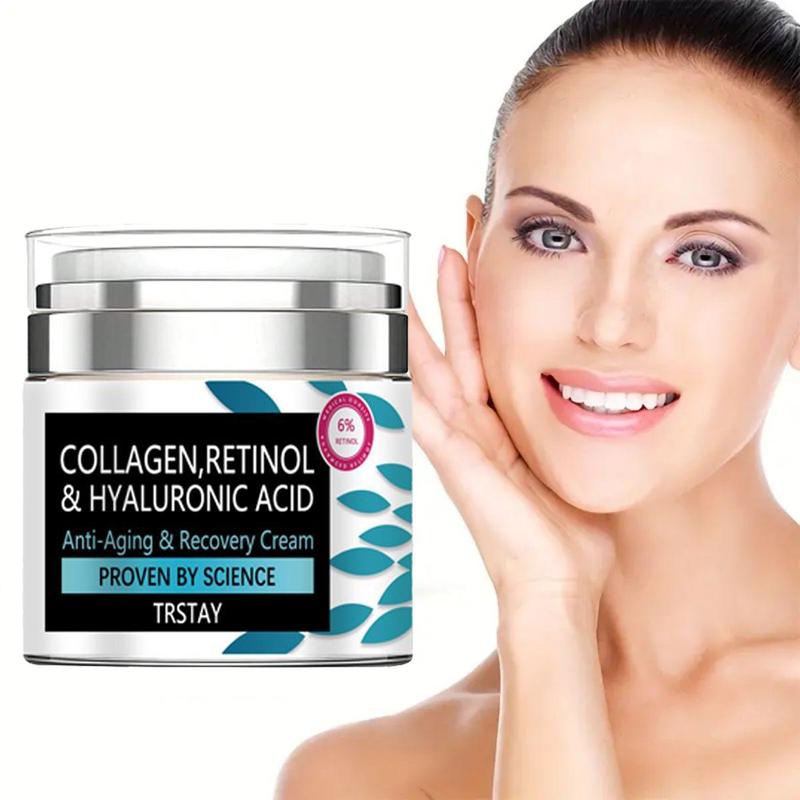 Summer Collagen Hydrating Cream for Face and Neck, Firming Day and Night Moisturizer to Comfort and Hydrate Skin