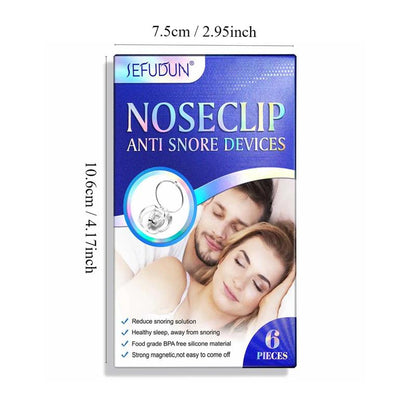 Nose Clips, 6 Counts/box Anti Snoring Nose Clips, Silicone Nose Clips, Sleeping Aids For Men & Women