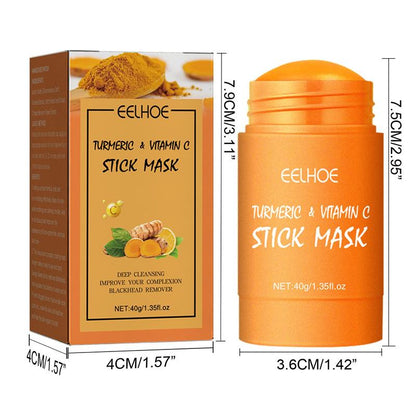 Turmeric?Comfort?Facial Mask Stick, Help Clean Skin and Shrink Pores, Even Skin, Tone Cleansing Solid Mask Stick,?Skincare Products