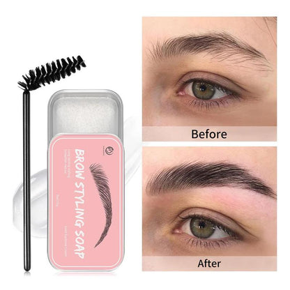 Eyebrow Setting Cream, Long Lasting Eyebrow Gel with Brush, Professional Eyebrow Makeup Tool for Women & Girls Daily Use