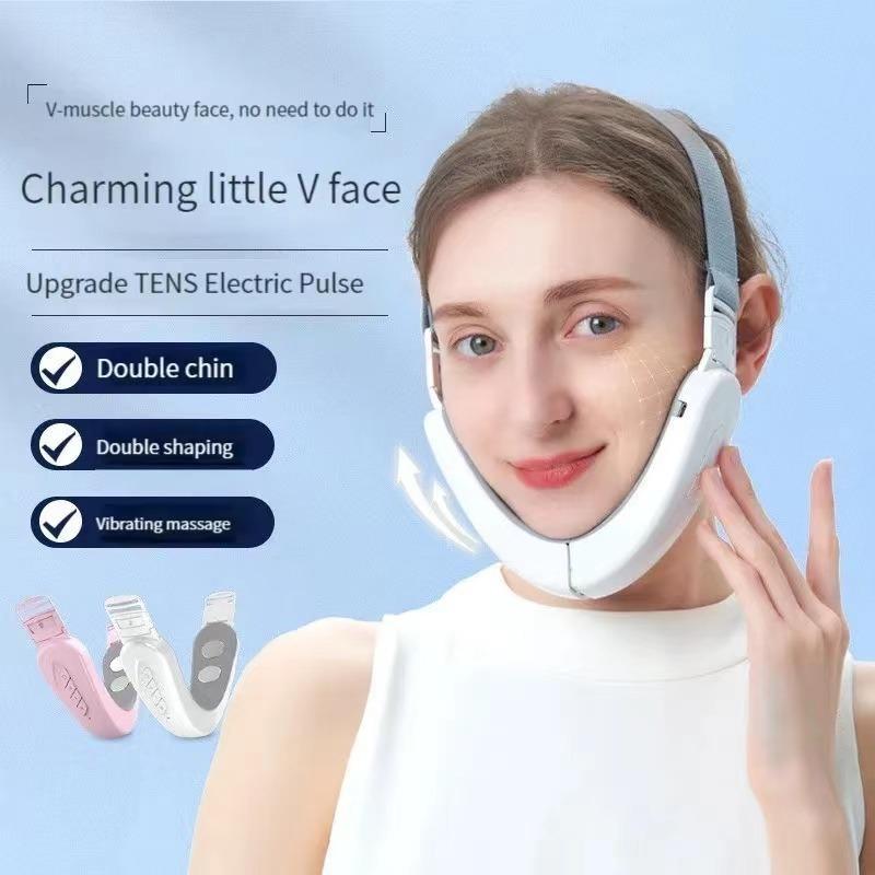 1 Piece V-shaped Intelligent Slimming Face Instrument, Helps Lifting & Tightening Facial Massage Tool, Portable Skincare Tools For Women