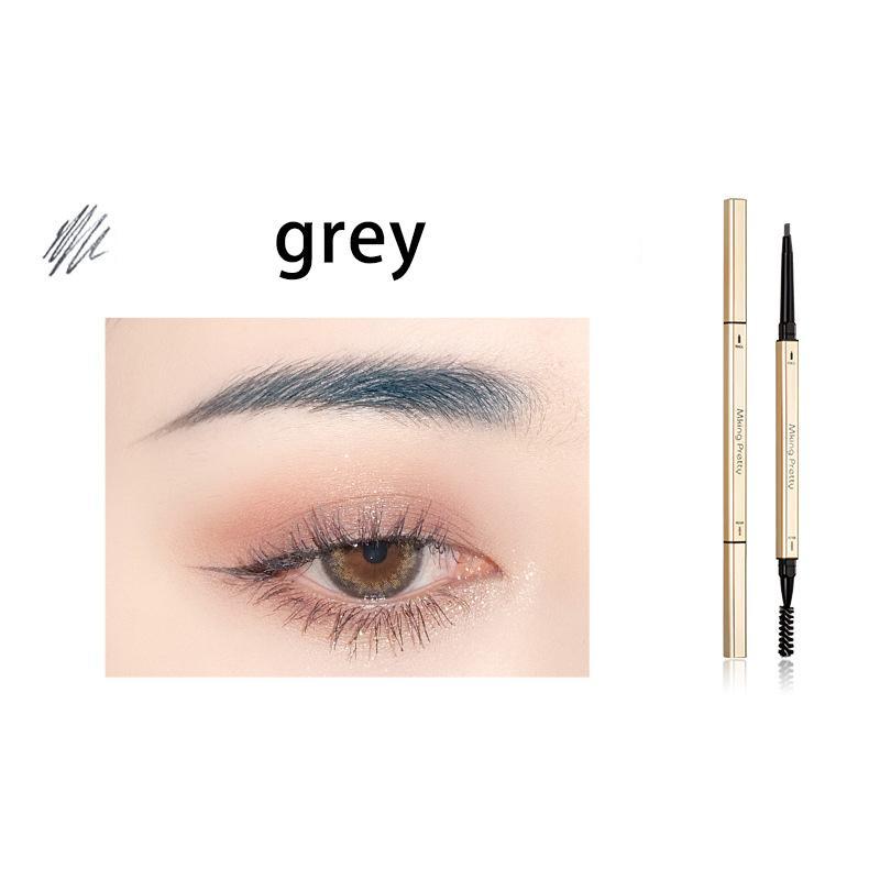 Double-Sided Waterproof Eyebrow Pencil, 1 Count Brow Styling Brush Pencil, Dual-Ended Brow Shading & Filling Pencil, Makeup Tool