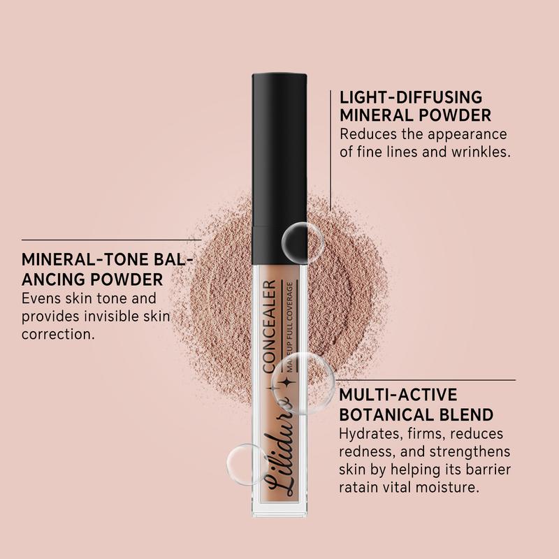 Liliduro Liquid Multi-Use Concealer ¡¤ Long-Lasting Coverage ¡¤ 9 Shades for All Skin Tones ¡¤ Ance Safe ¡¤ Waterproof ¡¤ Oil-Control & Moisturizing Formula ¡¤ Effortless Application with Sponge Tip ¡¤ Skin-Improving & Youthful Glow ¡¤ For women and girls