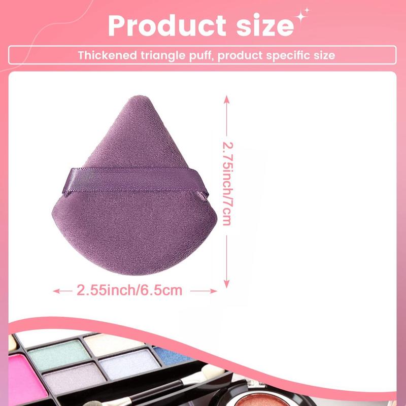 Skincare Cosmetic Foundation Triangle Powder Puff, Summe Makeup Sponge Puff, Dry and Wet Use Beauty Blender for Loose Powder Liquid Foundation, Midnight Shimmer