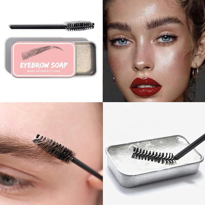 Music Festival Makeup, Eyebrow Soap & Gel Wax, Excellent Eyebrow Styling Wax, Long-lasting Waterproof Eyebrow Styling Soap, Eyebrow Makeup Cosmetic Tool for Women