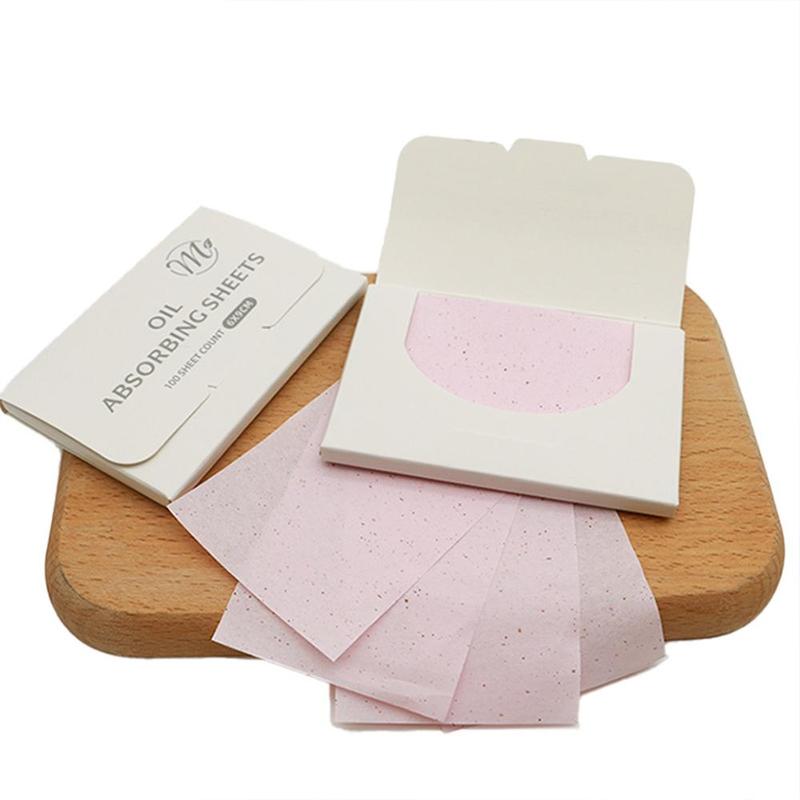 100pcs Disposable Oil Absorbing Paper, Portable Makeup Facial Oil Blotting Sheet, Skin Care Tool For Oily Skin