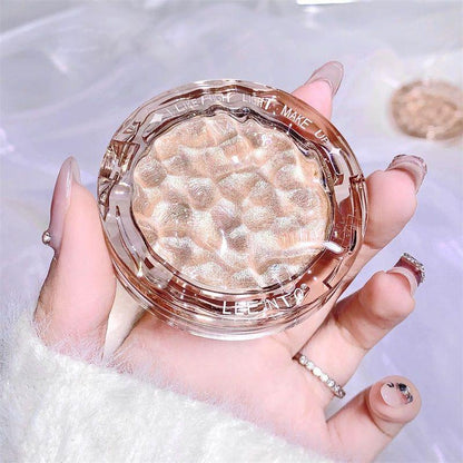 Glitter Highlighter Powder, Shimmering Highlighter Palette, Long Lasting Pearly Makeup Powder, Facial Brightening Cosmetics