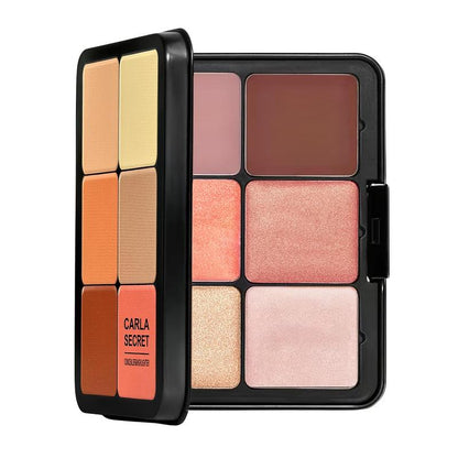 12 Colors Concealer Palette, Summer?Gift, Natural Facial Contouring Detailing Makeup Concealer, Long Lasting Concealer Foundation Cream for Dark Circles, Acne Marks, Soft & Lightweight Highlighting Shadowing Powder, Back To School?Cosmetic Gift