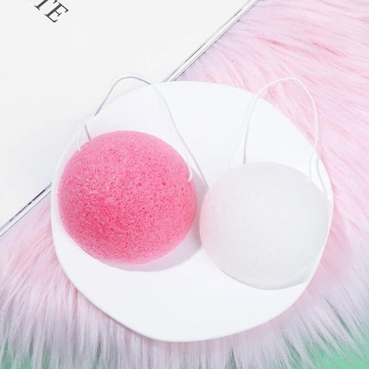 2pcs Soft Face Washing Sponge, Face Cleaning Puff, Face Wash Scrubber, Facial Skin Cleaning Wash Tool