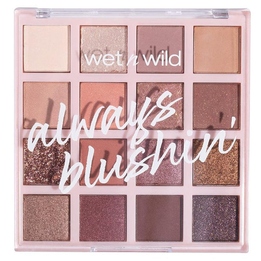 wet n wild Always Blushin' Palette Always Blushin' 1114217 Matte Creamy Mettalic Satin Liquid Blush Blush Powder Makeup Blend Eyeshadow Glitter