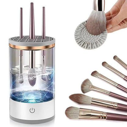 Electric Makeup Brush Cleaner, Automatic Rotation Makeup Brush Cleaner, 2024 Upgrade Makeup Brush Cleansing Machine for All Size Makeup Brush