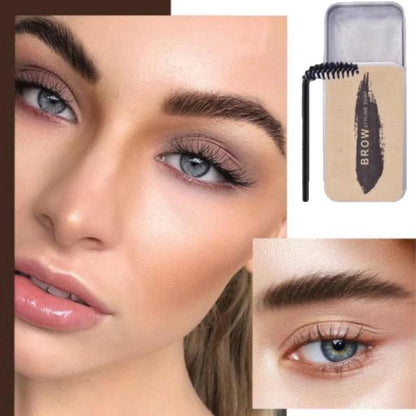 Eyebrow Styling Cream with Eyebrow Brush, Waterproof Long Lasting Eyebrow Setting Soap, Eyebrow Makeup Tool for Women